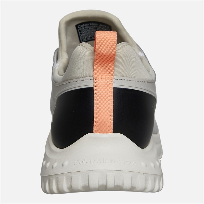 Calvin Klein Jeans Mens Eva Runner Trainers Moonstruck/Creamy White/Orange - Image 3