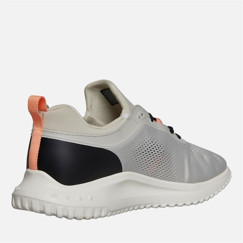 Calvin Klein Jeans Mens Eva Runner Trainers Moonstruck/Creamy White/Orange - Image 5