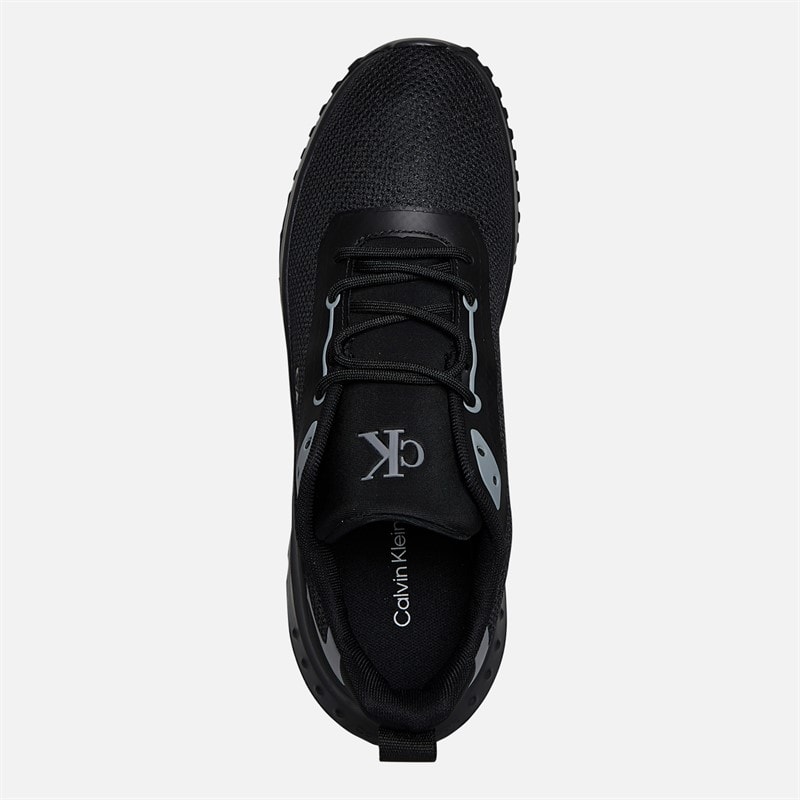 Calvin Klein Jeans Womens Eva Runner Trainers Black/Mockingbird - Image 4