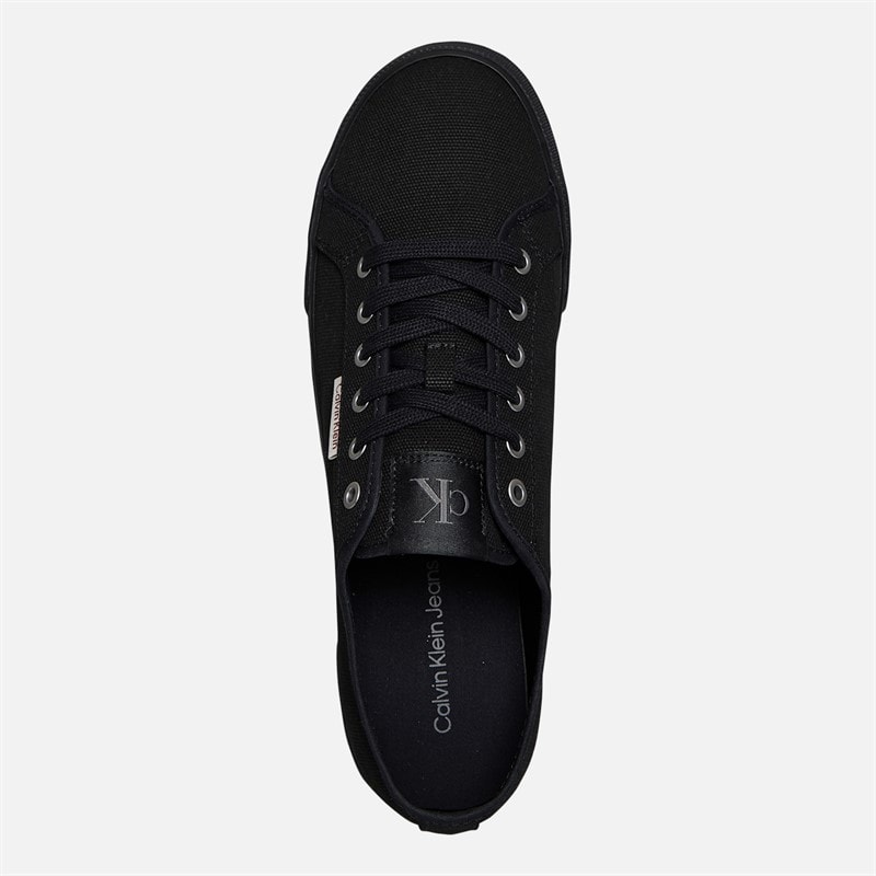 Calvin Klein Jeans Mens Monaco Vulc Trainers Triple Black - Image 4