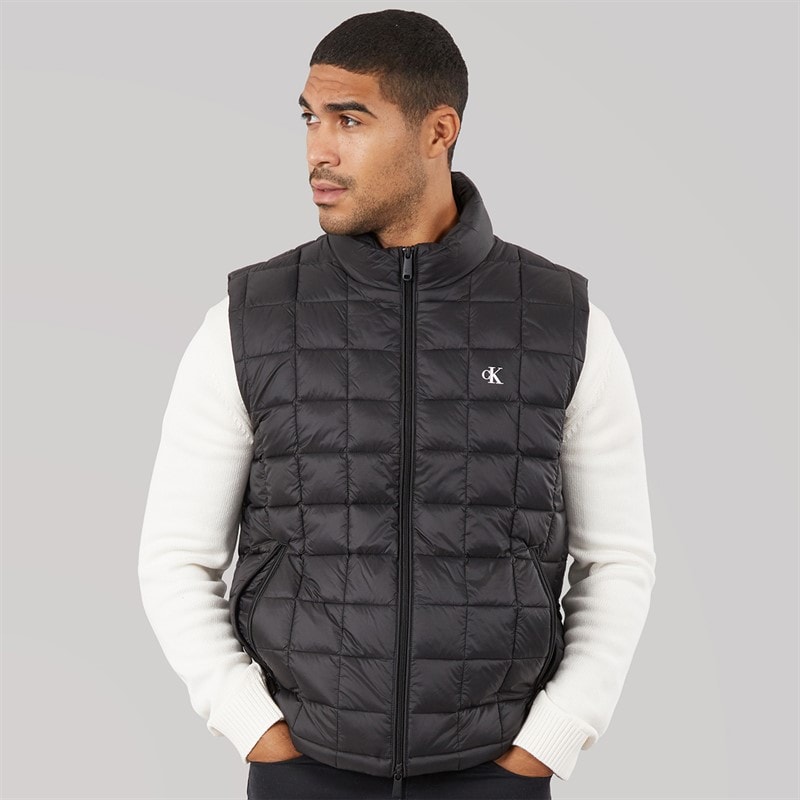 Calvin Klein Jeans Mens Ultra Lightweight Quilted Gilet Black - Image 3