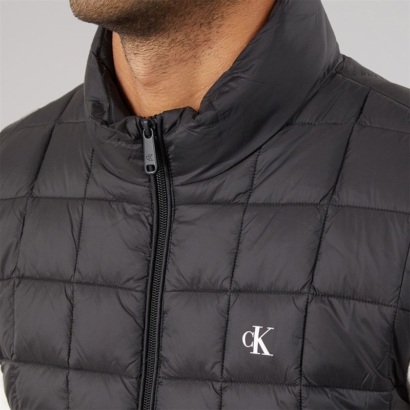 Calvin Klein Jeans Mens Ultra Lightweight Quilted Gilet Black - Image 5