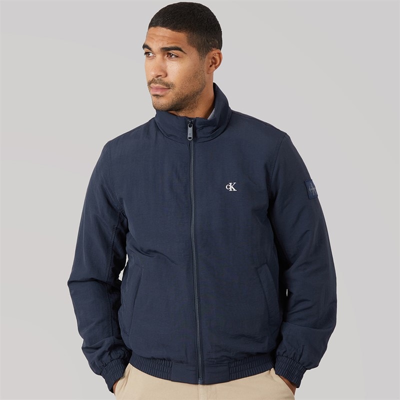 Calvin Klein Jeans Mens Padded Harrington Jacket Dark Sapphire - Image 3