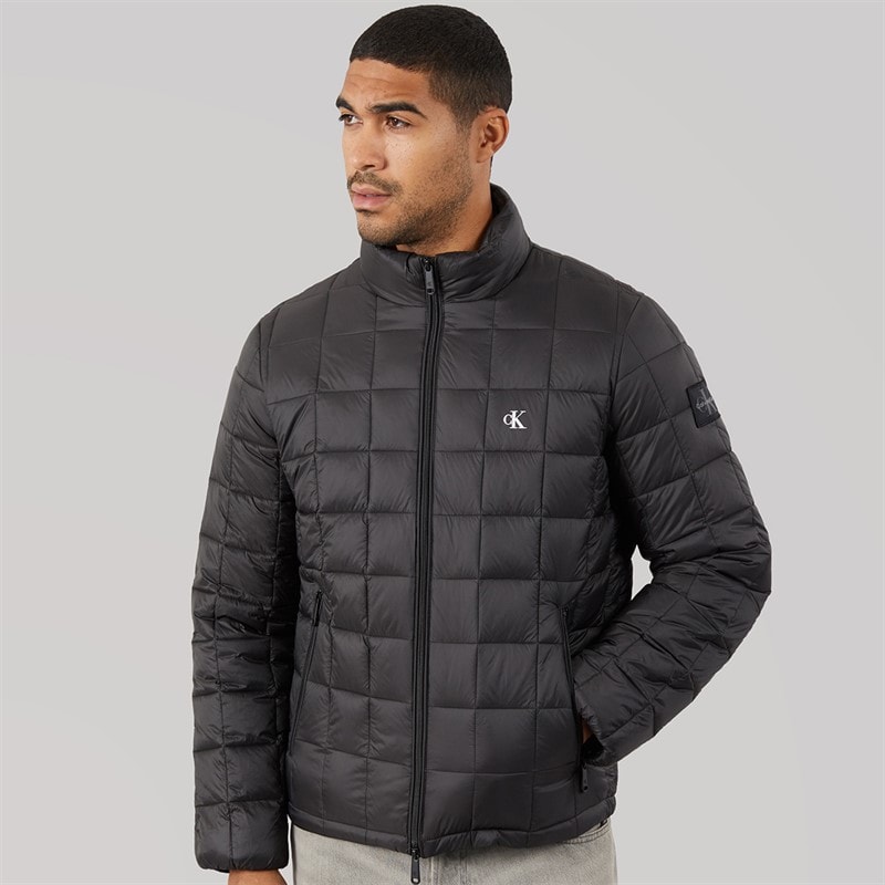 Calvin Klein Jeans Mens Ultra Lightweight Quilted Puffer Jacket Black - Image 3