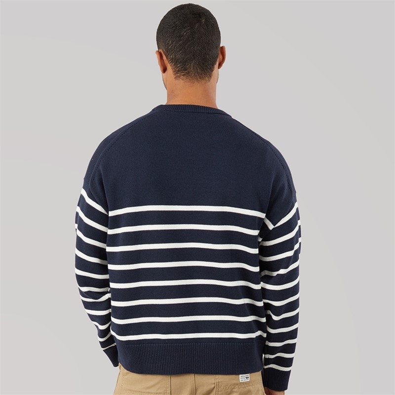 Calvin Klein Jeans Mens Crew Neck Jumper Dark Sapphire - Image 2