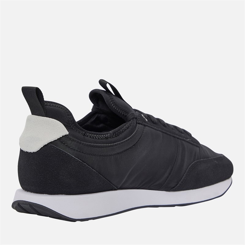 Calvin Klein Jeans Mens Retro Runner Sock Liner Trainers Black/Bright White - Image 5