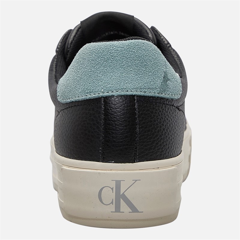 Calvin Klein Jeans Womens Bold Vulc Flatform Trainers Black/Blue Surf/Creamy White - Image 3