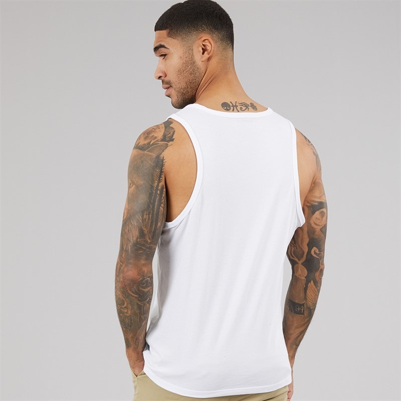 Calvin Klein Jeans Mens 30s Classic Micro Vest Bright White - Image 2