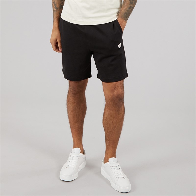 Calvin Klein Jeans Mens 350 Terry Badge Shorts Black