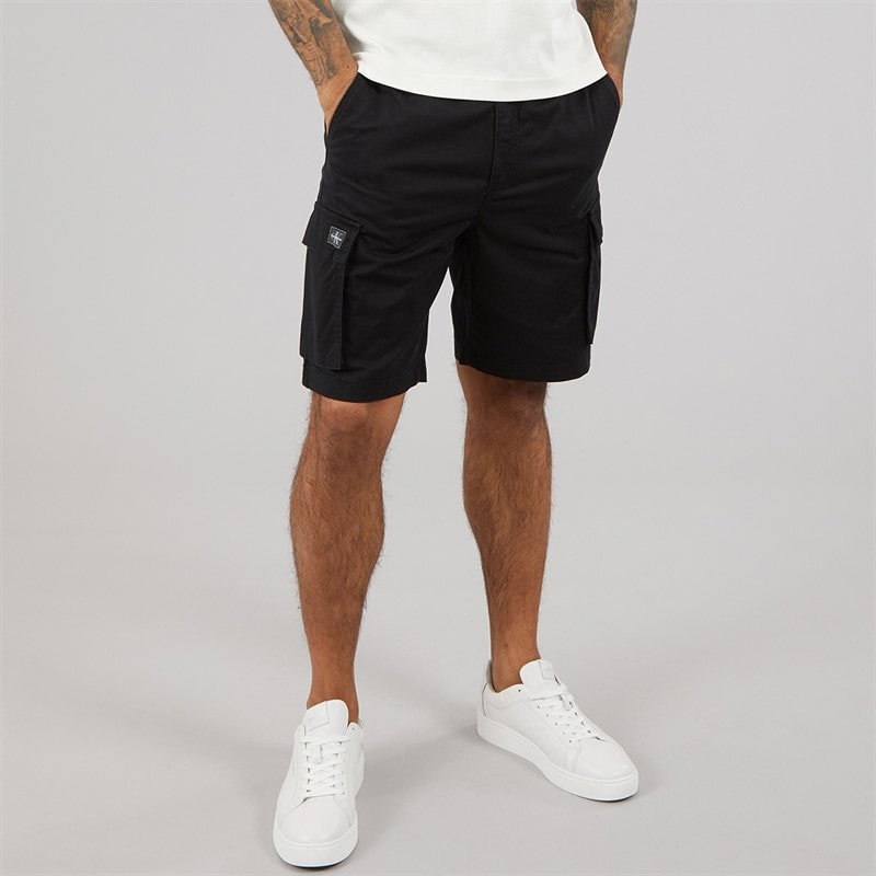 Calvin Klein Jeans Mens Straight Comfort Shorts Black - Image 1