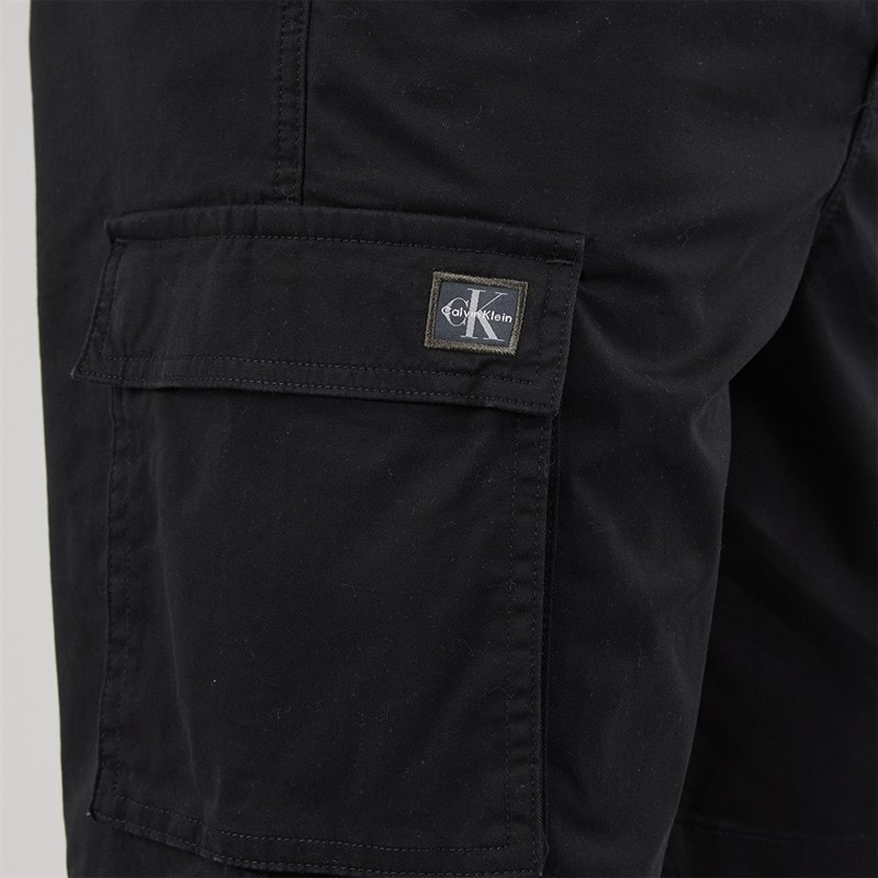 Calvin Klein Jeans Mens Straight Comfort Shorts Black - Image 3