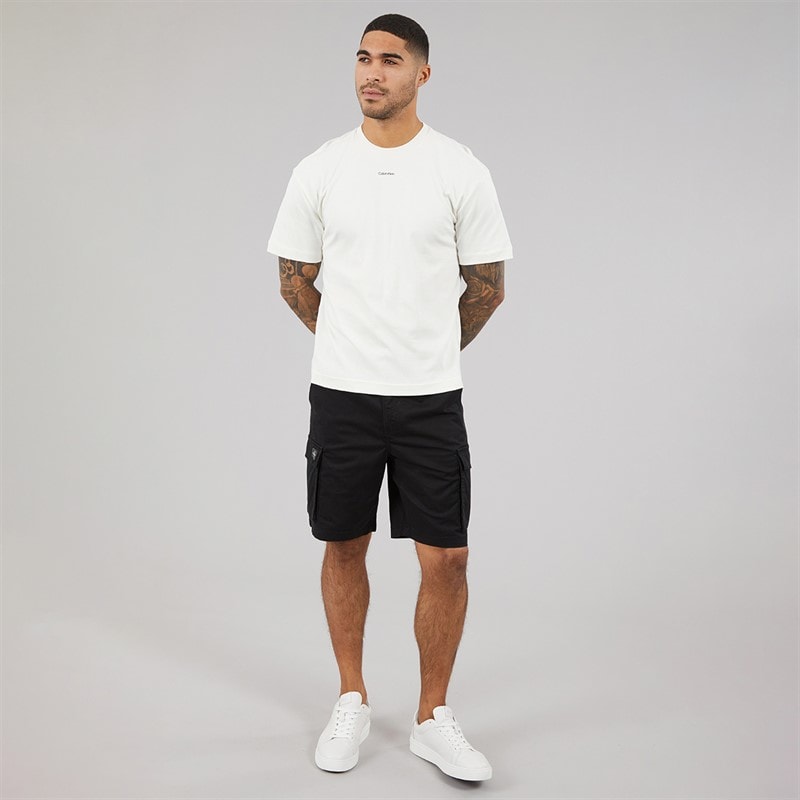 Calvin Klein Jeans Mens Straight Comfort Shorts Black - Image 4