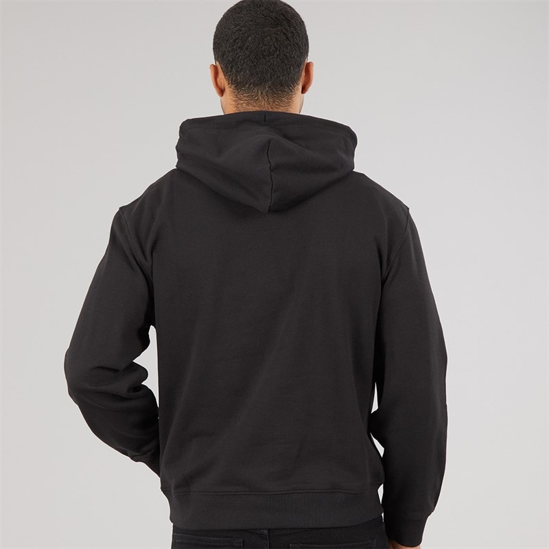 Calvin Klein Jeans Mens Terry Graphic Logo Hoodie Black - Image 2