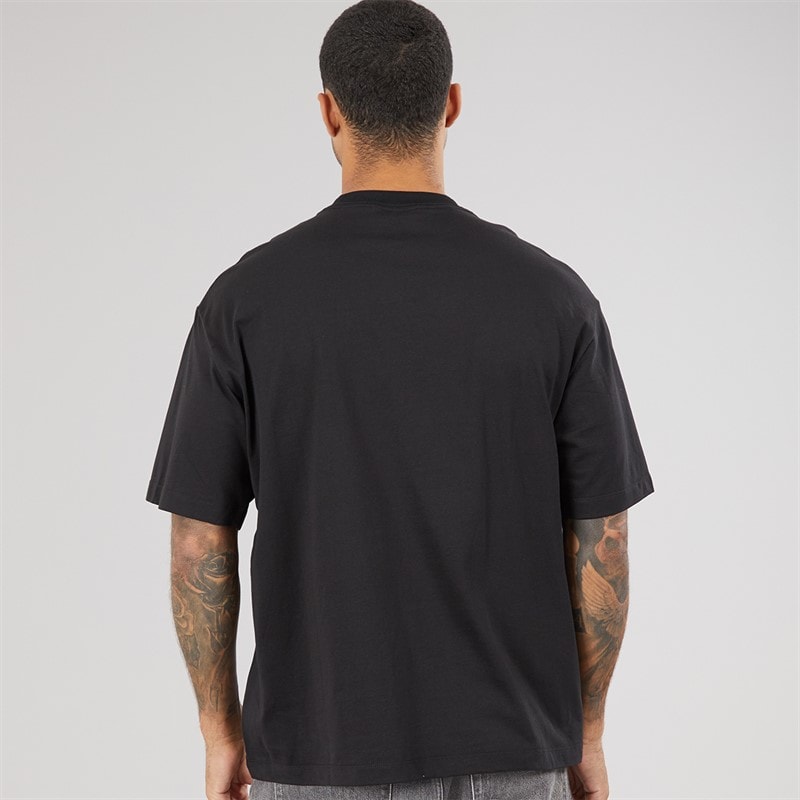 Calvin Klein Jeans Mens Elevated Monologo Relaxed Fit CKJ Graphic T-Shirt Black - Image 2