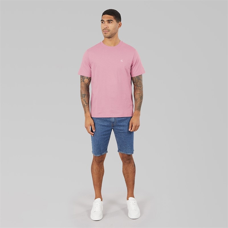 Calvin Klein Jeans Mens Easy Monogram T-Shirt Orchid Haze - Image 4