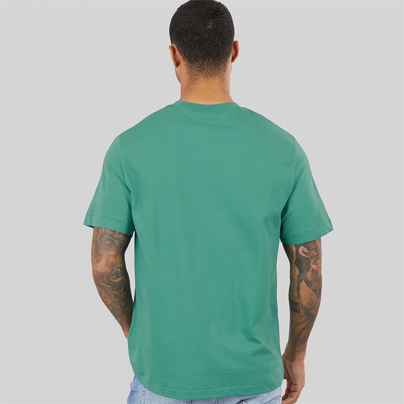 Calvin Klein Jeans Mens Easy Monogram T-Shirt Wild Green - Image 2
