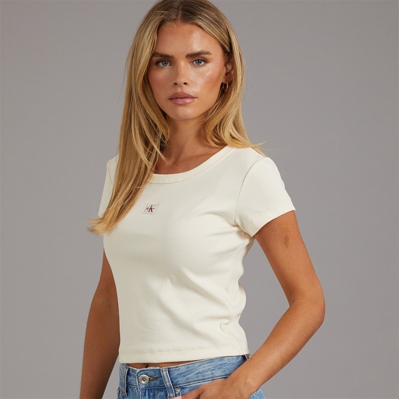 Calvin Klein Jeans Womens Heritage T-Shirt Calico - Image 2