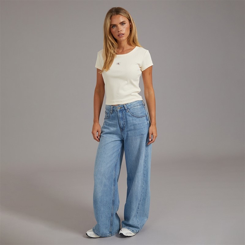 Calvin Klein Jeans Womens Heritage T-Shirt Calico - Image 4
