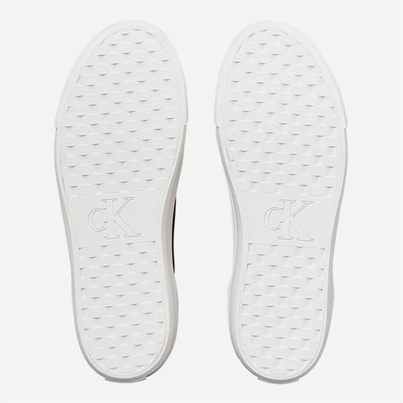 Calvin Klein Jeans Womens Vulc Flatform Trainers Black/Bright White - Image 4
