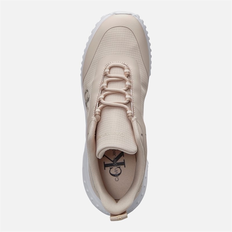 Calvin Klein Jeans Womens EVA Runner Trainers Whisper Pink/Bright White - Image 4