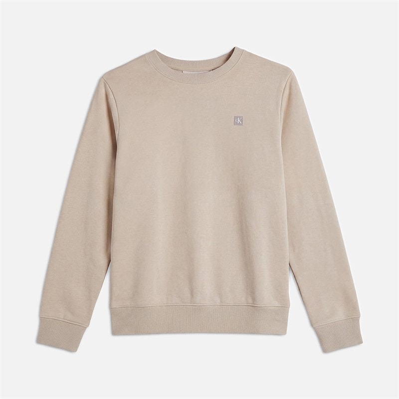 Calvin Klein Jeans Kids Mini Badge Sweatshirt Oatmeal