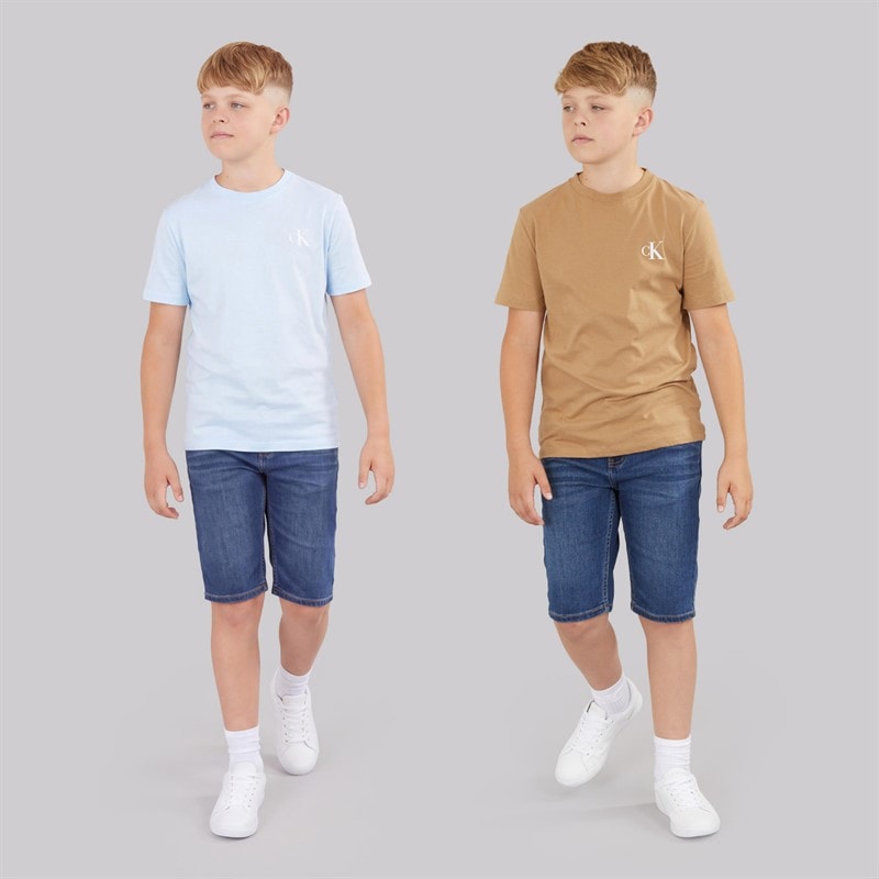 Calvin Klein Jeans Boys Two Pack T-Shirts Tigers Eye F&T Tigers Eye - Image 4
