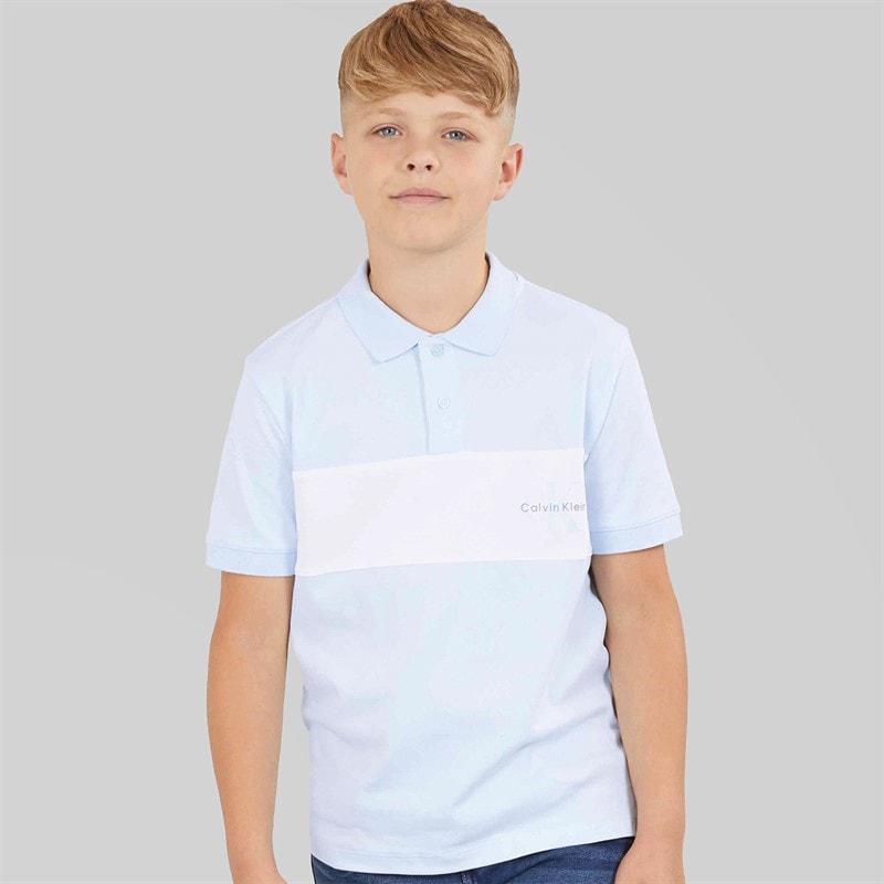Calvin Klein Jeans Boys Polo Shirt Nantucket Breeze