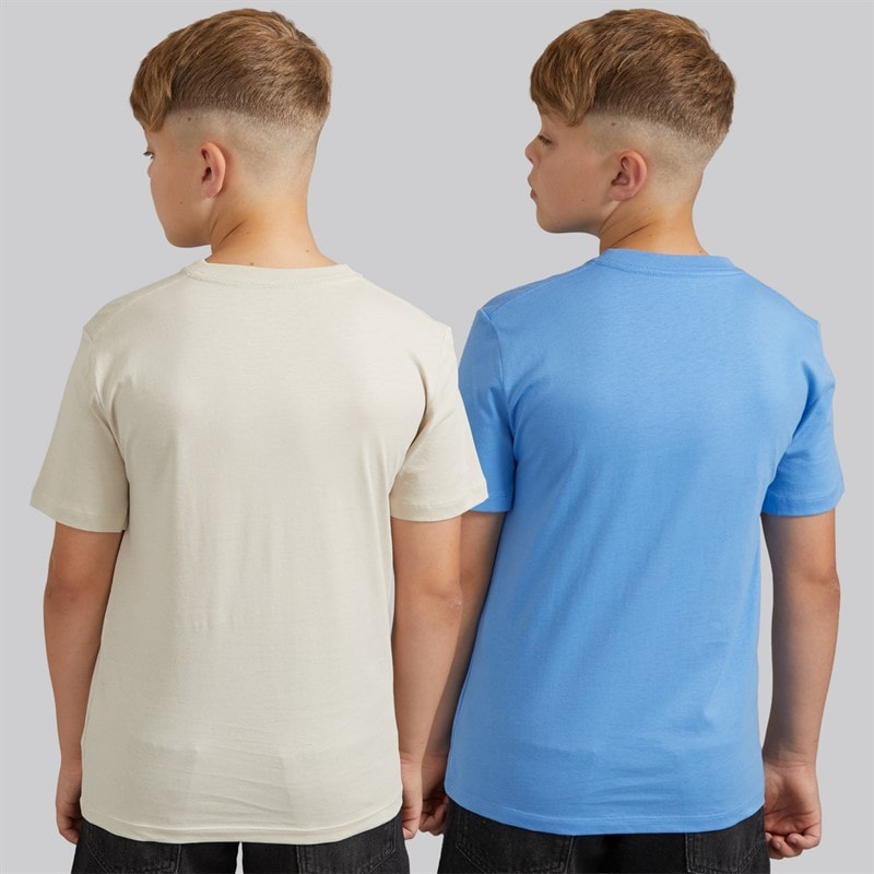 Calvin Klein Jeans Boys Two Pack T-Shirts Oatmeal - Image 2