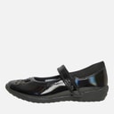 Clarks Girls Vibrant Trail E-Fit Mary Jane Shoes Black Patent