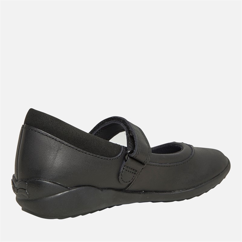 Clarks Girls Vibrant Trail F-Fit Mary Jane Shoes Black - Image 5