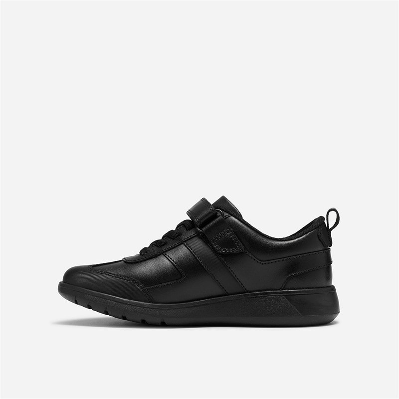 Clarks Junior Boys Scape Match Trainers Black - Image 4