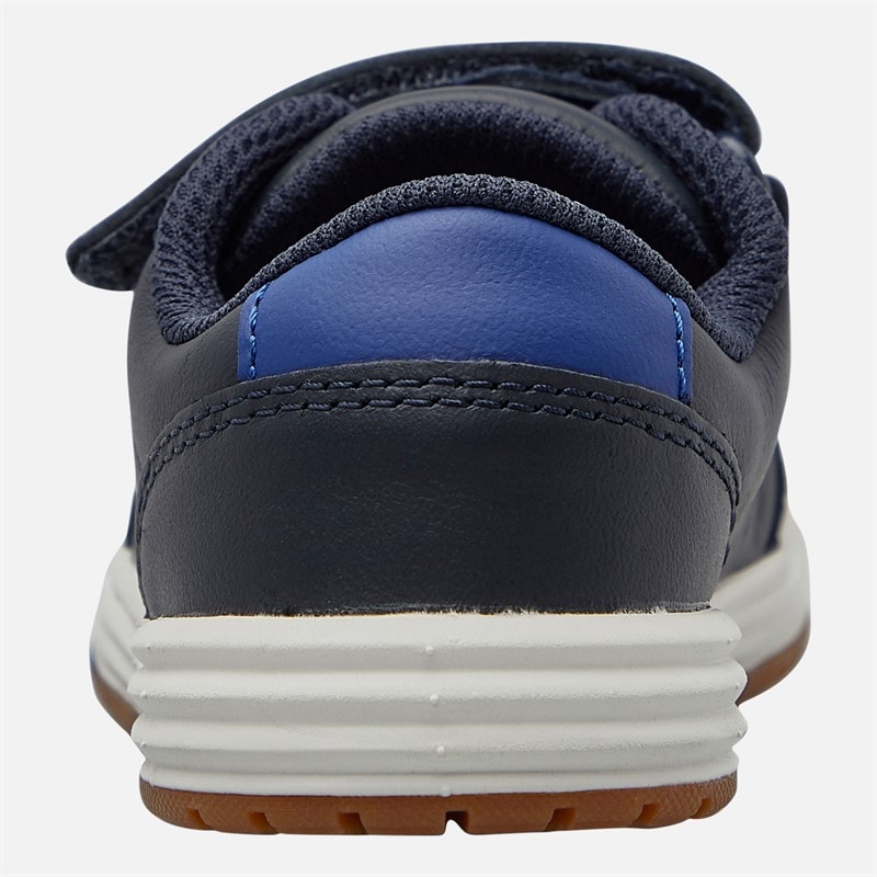 Clarks Infant Boys Wide Fit Urban Solo Trainers Navy - Image 3