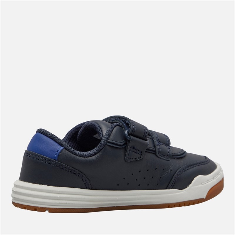 Clarks Infant Boys Wide Fit Urban Solo Trainers Navy - Image 5