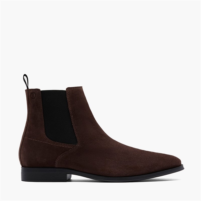 Clarks Mens Paulton Easy G-Fit Chelsea Boots Dark Brown