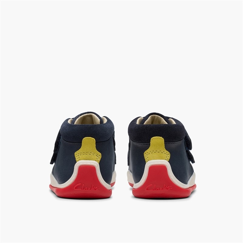 Clarks Infant Boys Noodle F-Fit Play Boots Navy - Image 3