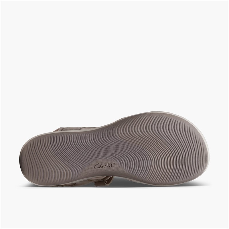 Clarks Womens Mira Bay D-Fit Sandals Stone - Image 2