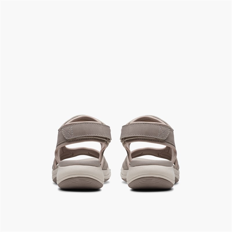 Clarks Womens Mira Bay D-Fit Sandals Stone - Image 3