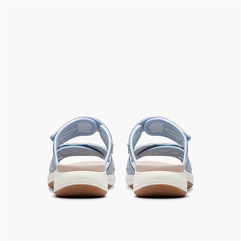 Clarks Womens Mira Ease D-Fit Sandals Denim Blue - Image 3