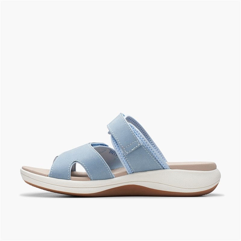 Clarks Womens Mira Ease D-Fit Sandals Denim Blue - Image 5