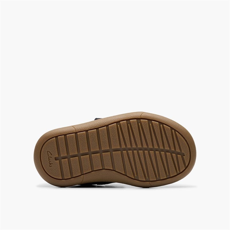 Clarks Infant Boys Flash Brill F-Fit Trainers Navy - Image 2