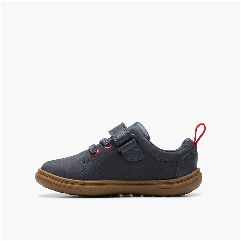 Clarks Infant Boys Flash Brill F-Fit Trainers Navy - Image 5