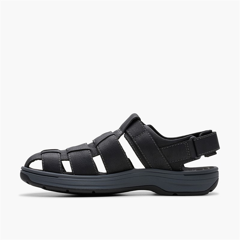 Clarks Mens Saltway Cove G-Fit Sandals Black - Image 5