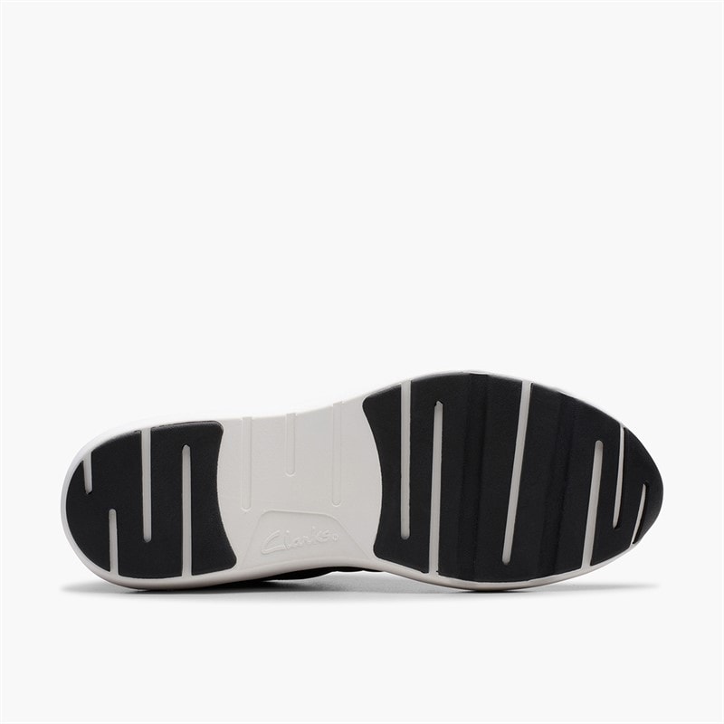 Clarks Womens Tivoli D-Fit Sport Trainers Black - Image 2