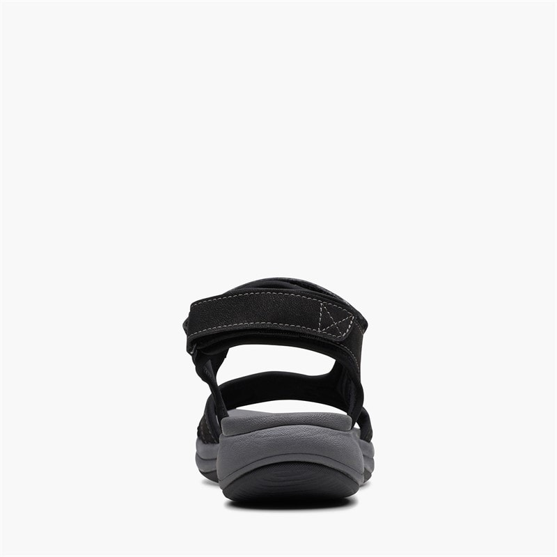 Clarks Womens Mira Bay D-Fit Sandals Black - Image 2