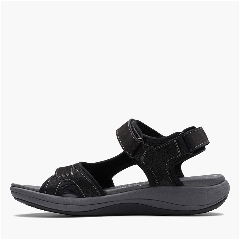 Clarks Womens Mira Bay D-Fit Sandals Black - Image 4
