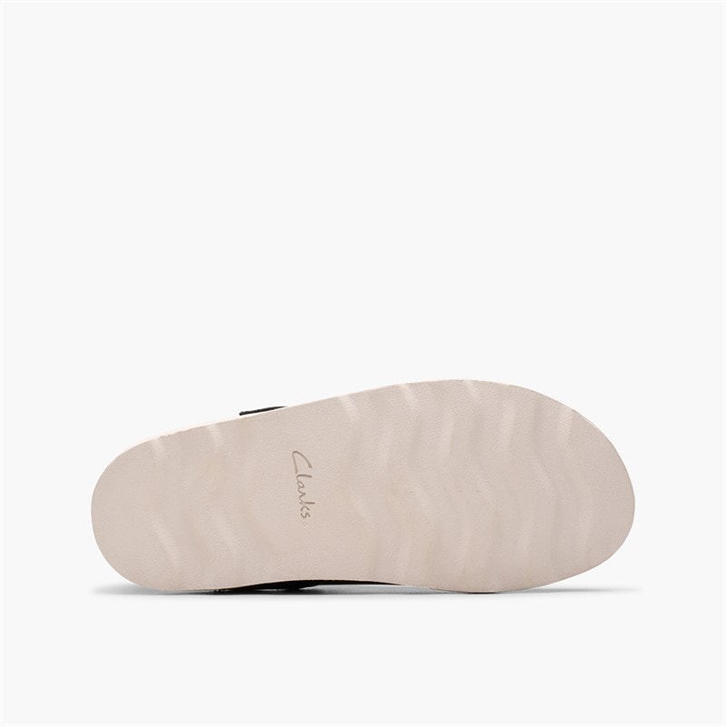 Clarks Girls Crown Print F-Fit T-Bar Shoes Navy - Image 2