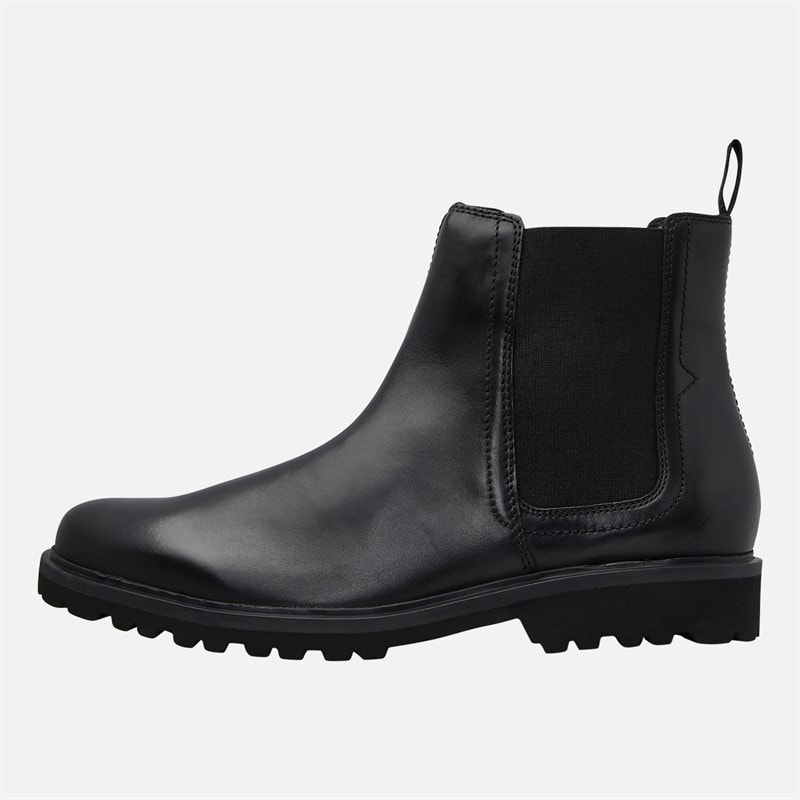 Clarks Mens Berwick Easy Chelsea Boots Black