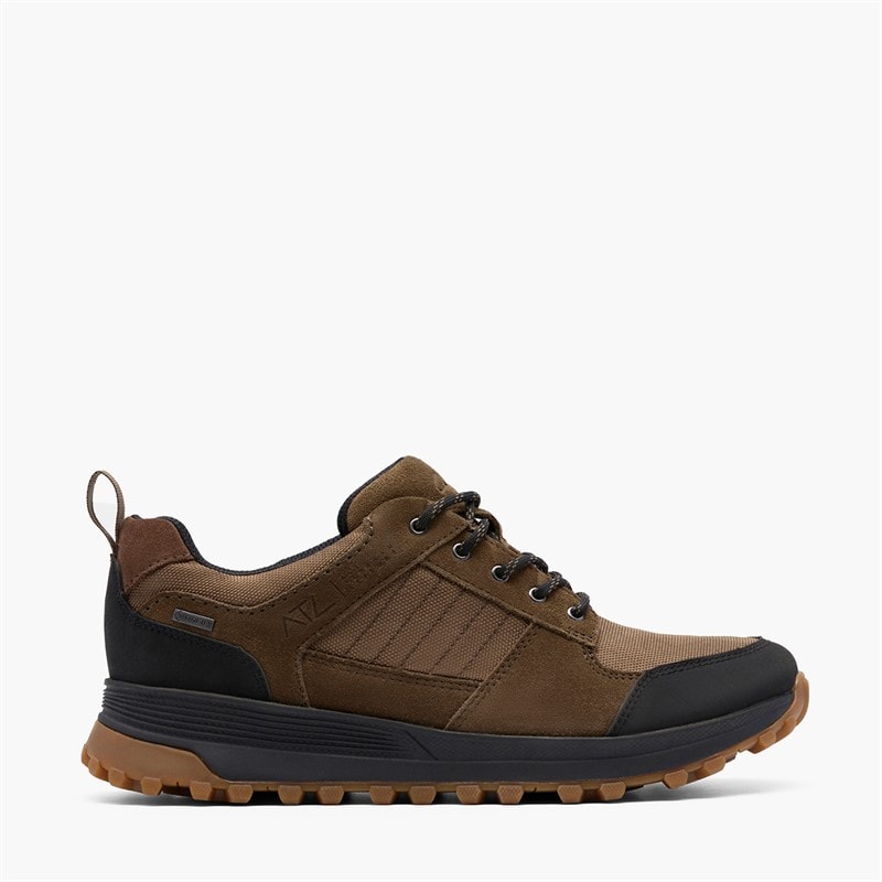 Clarks Mens Atl Trex GTX G-Fit Shoes Khaki - Image 1