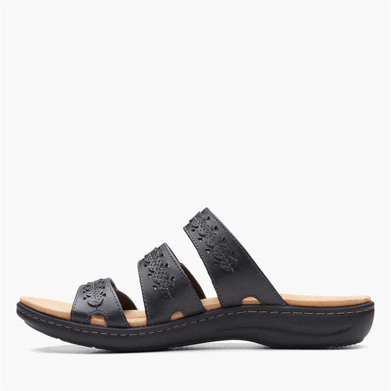 Clarks Womens Laurieann Cove E-Fit Sandals Black - Image 4