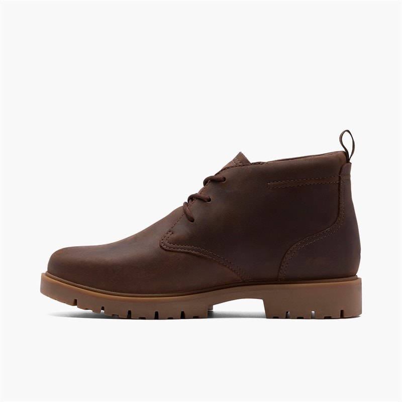 Clarks Mens Berhill Mid GTX G-Fit Boots Tan - Image 5